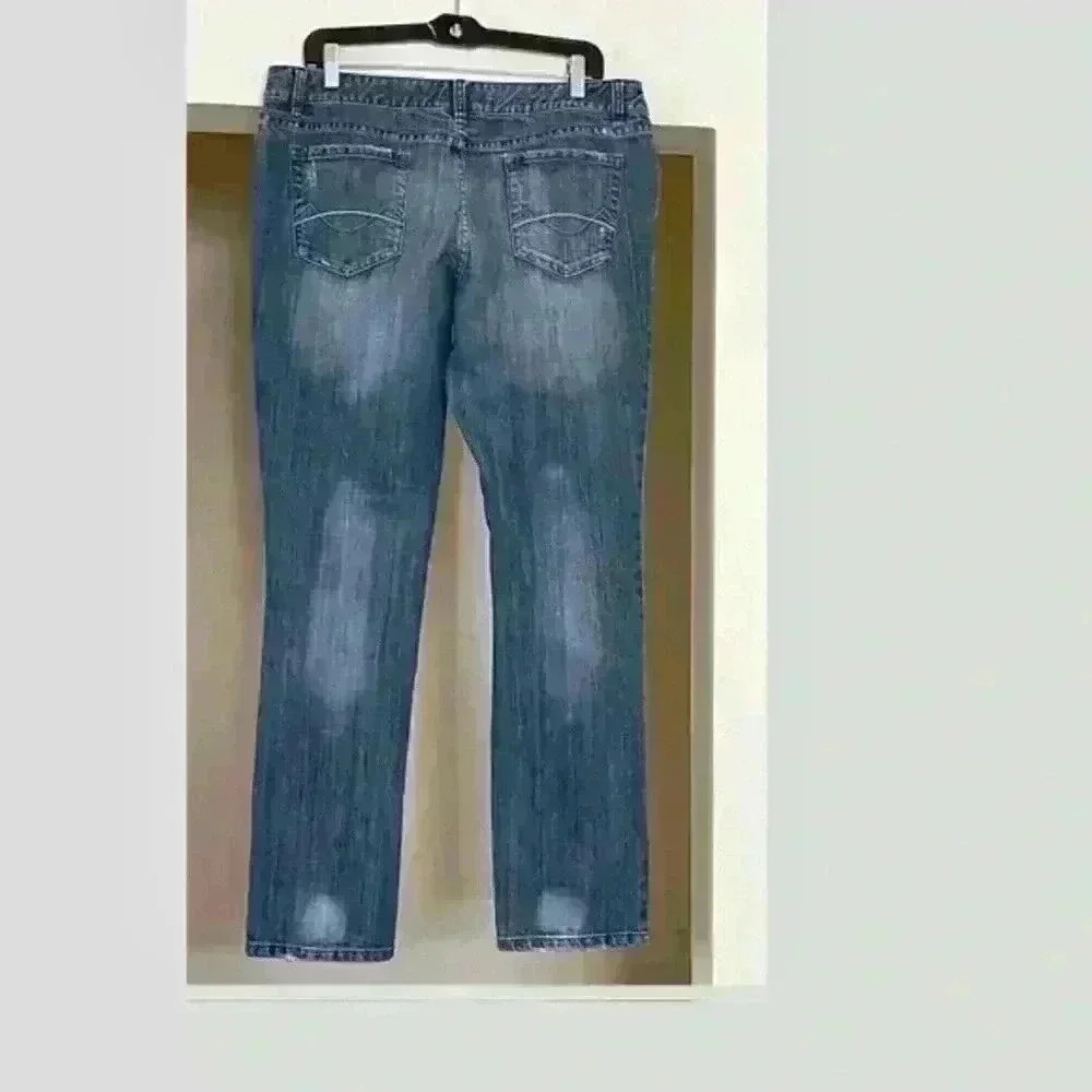 mossimo supply distressed skinny jeans size 15